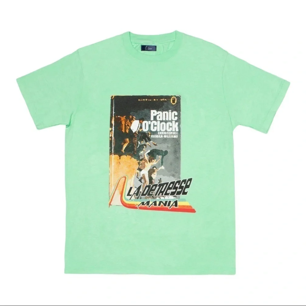 New with tags La Detresse Mania Panic O'Clock Tee Thin Mint - Size L - Picture 6 of 8